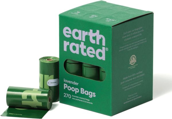Bolsas Earth Rated para excrementos de Perros, Aromatizadas con Lavanda
