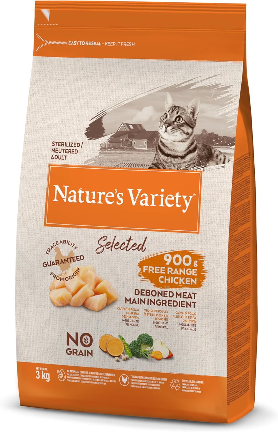 Pienso para Gatos Adultos Esterilizados Sin cereales – Nature’s Variety Pienso para Gatos Adultos Esterilizados Sin cereales – Nature’s Variety